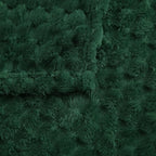 Puncuntex Dark Green Throw Blanket 60"×80" inches Fuzzy 3D Jacquard Decorative - Image 7
