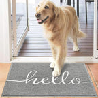 EARTHALL Door Mat Outside Inside Hello Doormat, Durable Floor Mat Non Slip Mat - Image 6