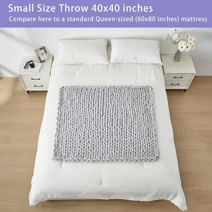 Bigacogo Chunky Knit Throw Blanket - Image 5
