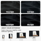 OVZME Black Valance for Windows, Light Filtering Faux Linen Textured Small - Image 8