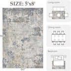 UERMEI 5x8 Area Rug Living Room Rugs - Image 2