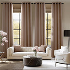 NICETOWN Room Darkening Draperies Curtains Panels, 2 Panels Cappuccino W52 x L90 - Image 3