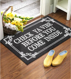 Indoor Door Mat Welcome Mats for Front Door Outdoor Entry Black Doormat - Image 2