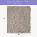 Bigacogo Chunky Knit Throw Blanket - Image 2