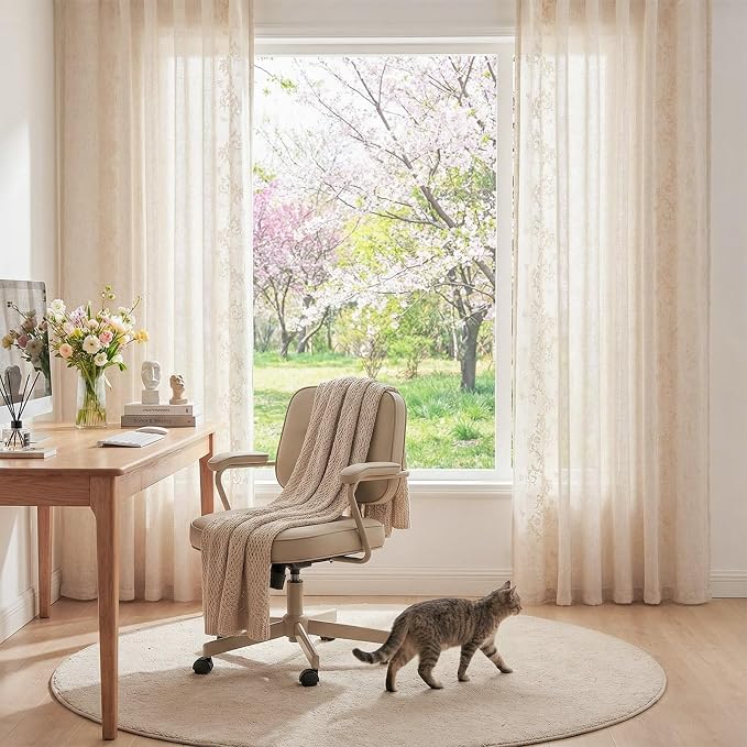 jinchan Evelyn Embroidered Linen Curtains - Image 5