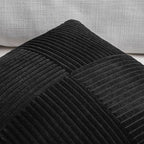 Fancy Homi 2 Packs Black Decorative Throw Pillow Covers 16x16 Inch - Image 3