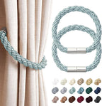 NICEEC 2 Pack Strong Magnetic Curtain Tiebacks Modern Simple Style Drape Tie by NICEEC