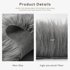 Ashler Faux Fur Rug - Image 4