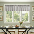 jinchan Linen Stripe Curtain Valance - Image 3