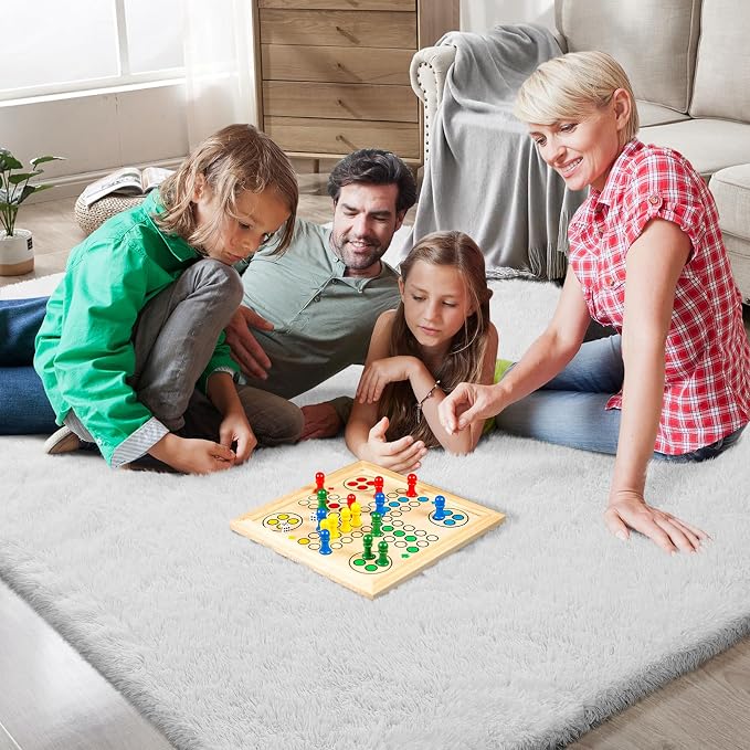 Shag Area Rugs for Bedroom Living Room, 5X8 Ultra Soft White Fluffy Area Rugs - Image 5