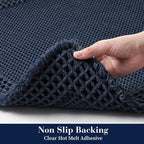 RESARE Waffle Bath Mat, Super Absorbent Non Slip, Machine Washable, Ultra Soft - Image 4