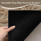 Beige Leaves Outdoor Indoor Entrance Doormats, Absorbent Durable Heavy Duty - Image 8