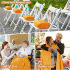 Buryeah 12 Pcs Flannel Throw Blanket Bulk 50 x 60 in Sleepover Blanket Outdoor - Image 5