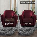 Leather Look Couch Cushion Covers Sofa Seat Slipcovers Sets Couches Furniture - Image 7