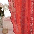 YJ YANJUN Vintage Lace Curtains 72 Inch Length 2 Panels - Image 5