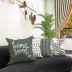 YCOLL Pillow Covers 20x20 Set of 4, Modern Sofa Throw Pillow Cover, Decorative - Image 2