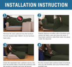 H.VERSAILTEX 3 Piece Stretch Sofa Covers - Image 6