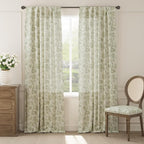 jinchan Linen Floral Curtains for Living Room - Image 2