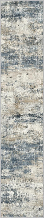 Runner Rug for Hallway Kitchen, Soft Modern Abstract Throw Rugs, Low Pile Floor - Image 4