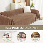MYSKY HOME Couch Covers for 3 Cushion Couch Sofa, Sectional Couch Cover L Shape - Image 4