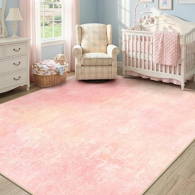 Washable Area Rugs 8'x10' Non-Slip Modern Abstract Soft - Image 2