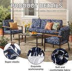 hyha 8Pcs Patio Cushion Covers, Stretch Outdoor Couch Cushion Covers Replacement - Image 3
