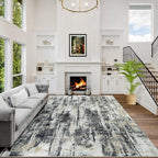 6x9 Area Rugs Washable Rug: Large Modern Abstract Living Room Rug Soft by GENTDRIZZ