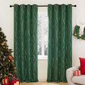 Deconovo Green Curtains, Christmas Blackout Drapes, Thermal Insulated by Deconovo
