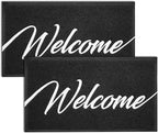 EARTHALL Door Mat 2-Pack Outside Inside Welcome Doormat 30"x17.5" Durable Floor - Image 8
