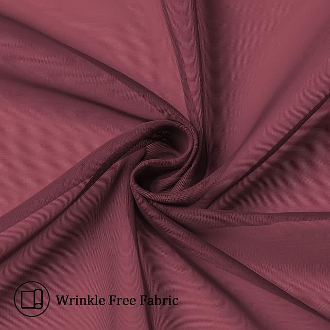 Aiyufneg Small Sheer Tier Curtains Half Kitchen Curtain Sheers, Light Filtering - Image 2