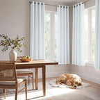 NICETOWN Farmhouse 100% Blackout Linen Curtains - Image 7