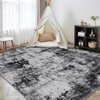 Rugflix 8x10 Area Rugs for Living Room, Big Washable Dark Carpet Non-Slip for - Image 8