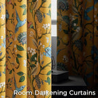 Topfinel 48 Inches Long Short Mustard Yellow Blackout Curtains - Image 4