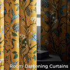 Topfinel 105 Inches Long Mustard Yellow Luxury Curtains - Image 4
