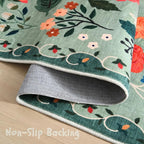 Rugcomf Living Room Rug 5x7 Rug Machine Washable Boho Area Rug Non Slip Floral - Image 3