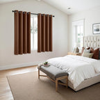 MIULEE Cappuccino Brown Blackout Curtains - Image 6