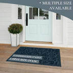 Blue Leaves Outdoor Indoor Entrance Doormats, Absorbent Durable Heavy Duty - Image 9