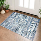 Lansny Modern Abstract Entryway Rug Indoor 2x3 Washable Rug Non-Slip Soft Small by lansny