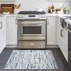 Lansny Modern Abstract Entryway Rug Indoor 2x3 Washable Rug Non-Slip Soft Small - Image 2