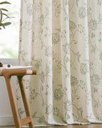 jinchan Linen Curtains Floral Curtains 96 Inch Length - Image 8