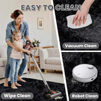 8x10 Area Rugs for Living Room Rug: Soft Fluffy Shag Black Rugs for Bedroom - Image 7
