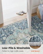 AMADA HOMEFURNISHING 2'6"x8' Washable Area Rug, Low-Profile Entryway Rug - Image 8