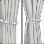 OCIOLI 4 Pieces of Boho Curtain Tiebacks Curtain Holdbacks Curtain Hooks - Image 3
