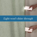 H.VERSAILTEX Linen Blackout Curtains Durable Thick Textured Linen Look 100% - Image 3