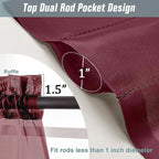 Sheer Curtains for Window 96 Inches Long 2 Panels Set, Soft Airy Light - Image 3