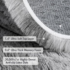 5x8 Ft Large Shag Rugs for Living Room, Tie Dyed Ultra Soft Fluffy Furry Area - Image 8