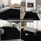Shag Area Rugs for Bedroom Living Room, 6X9 Ultra Soft Fluffy Area Rugs for Dorm - Image 9