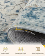 Area Rugs 2'6''x12' Runner Rug Non Slip Washable - Image 3