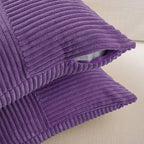 Fancy Homi 2 Packs Purple Big Decorative Throw Pillow Covers 24x24 Inch - Image 4