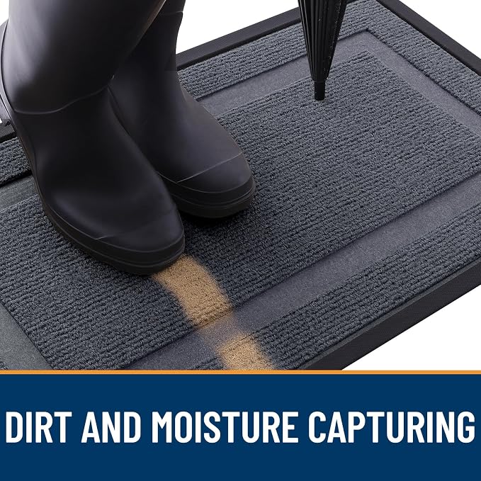 OLANLY Front Door Mat Indoor Outdoor Entrance, Waterproof All-Season, - Image 5